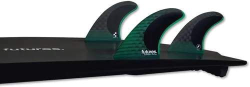 Vista 2 de Futures Fins Juego de aletas de hélice mediana F6 Blackstix