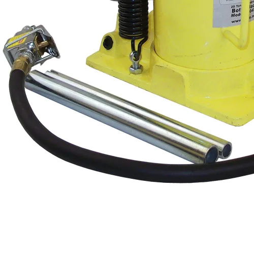 Vista 4 de ESCO 10446 Yellow Jacket Air Hydraulic Bottle Jack, capacidad de 20 toneladas, altura de 18.75 pulgadas