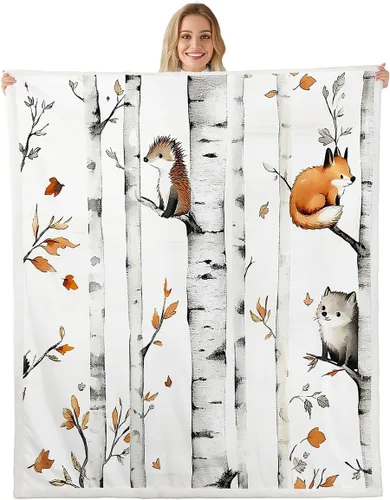 Vista 31 de Erosebridal - Mantas de bebé unisex para niños y niñas, mantas de guardería de animales de granja de minky 40x50, manta sherpa con diseño de tractor