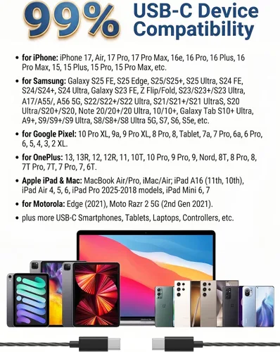 Vista 5 de Onyx - Paquete de 50 auriculares USB C a granel con micrófono, Onyx tipo C, auriculares con cancelación de ruido para iPhone 17/16/15 Pro Max Plus