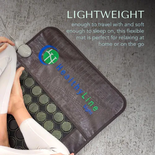 Vista 7 de HealthyLine - Alfombrilla térmica de infrarrojos lejanos para alivio del dolor de espalda, cuello, hombros y músculos - Alfombrilla eléctrica