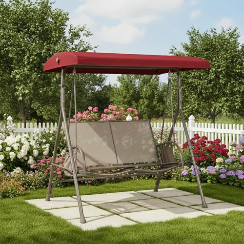 Vista 2 de Garden Winds Cubierta superior de repuesto RipLock 350 reforzada compatible con Garden Treasures modelos de columpio para 2 personas SS-909E-1
