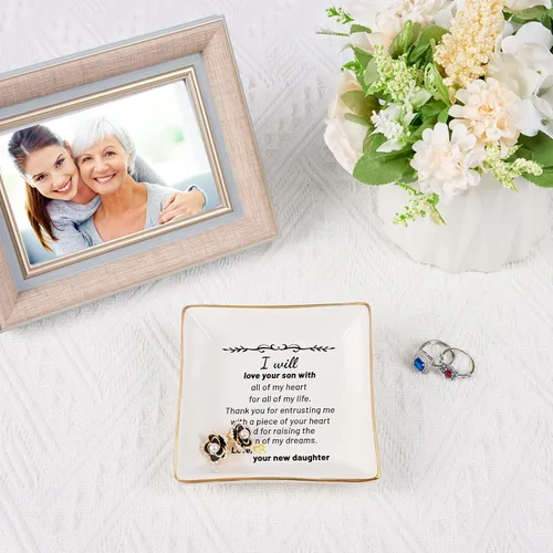Vista 2 de Spegiffu Regalos para la madre del novio de la novia, regalo de boda para suegra, cumpleaños, Navidad, Día de la Madre, Gracias por criar al hombre