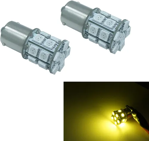 Vista 6 de PA 2 bombillas LED azules 13SMD 1156 para señal de giro, marcador lateral