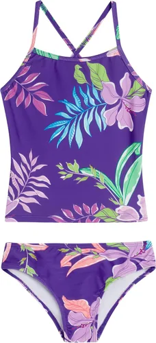 Vista 33 de Kanu Surf Niñas Melanie Beach Sport - Traje de baño tipo tankini de 2 piezas con UPF 50+ Alania Floral Aqua