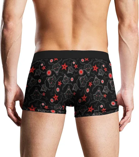 Vista 5 de Baphomet Demon Pattern - Calzoncillos tipo bóxer para hombre, elásticos, suaves y cómodos