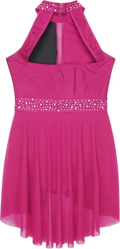 Vista 52 de CHICTRY Kids Girls Sparkly Rhinestone Ballet Gymnastics Leotards Modern Lyrical Dance Costume