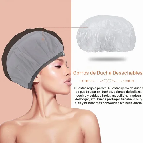 Vista 5 de Boloye - Gorro térmico de acondicionamiento profundo de linaza, sin cable, 100% seguro, para microondas, para cuidado del cabello natural y rizado