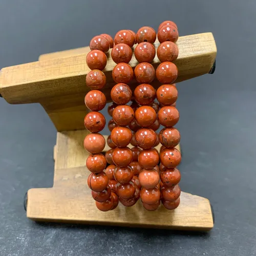 Vista 384 de Gem Avenue Handmade Round Bead Stretch Bracelet Unisex Natural Stone Beaded Jewelry for Men & Women, Elastic Wristband for Daily Wear