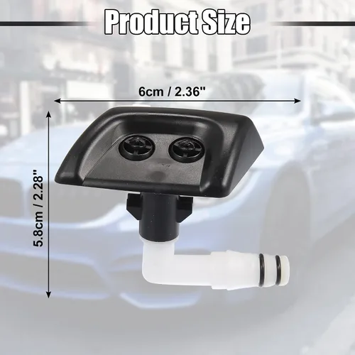 Vista 3 de ACROPIX Boquilla de lavado de faros delanteros izquierdo derecho Jet Fit para Land Rover Range Rover Sport HSE - Paquete de 2 unidades color negro
