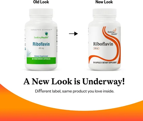 Vista 7 de Seeking Health Riboflavina - Suplemento de vitamina B2 para apoyo a la metilación - Apoya el metabolismo de la homocisteína con ingredientes