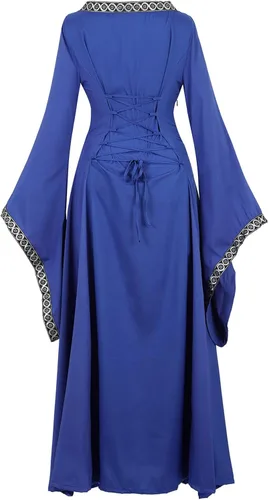 Vista 139 de Kranchungel - Vestidos renacentistas de estilo medieval/irlandés/campesino para mujer; disfraz de hada, para bailes