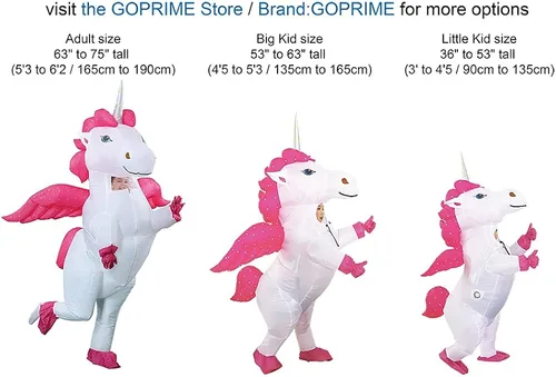 Vista 2 de GOPRIME Winged Unicorn Costume,Adult
