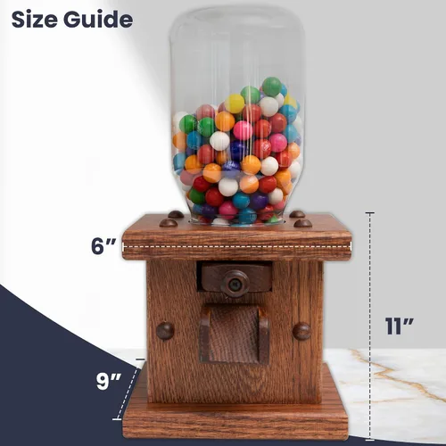 Vista 4 de Peaceful Classics - Dispensador de dulces de madera, pizarra antigua