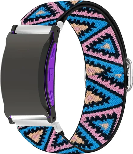 Vista 10 de Lamshaw Compatible con reloj de choque de 3 bandas, correa de repuesto ajustable de nailon elástico elástico para hombres y mujeres, compatible