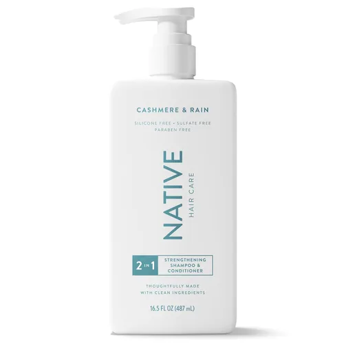 Vista 10 de Native Champú y acondicionador 2 en 1 Stengthening Cashmere & Rain 16.5 fl oz.