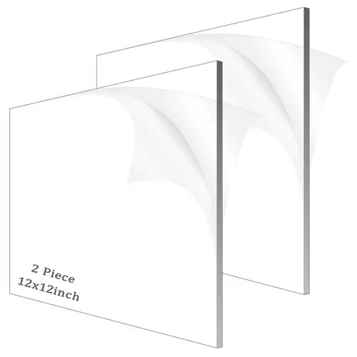 Vista 12 de 4 piezas de láminas acrílicas de 1/8" de grosor (3mm), plexiglás fundido transparente de 18" x 24" con papel protector para letreros, proyectos