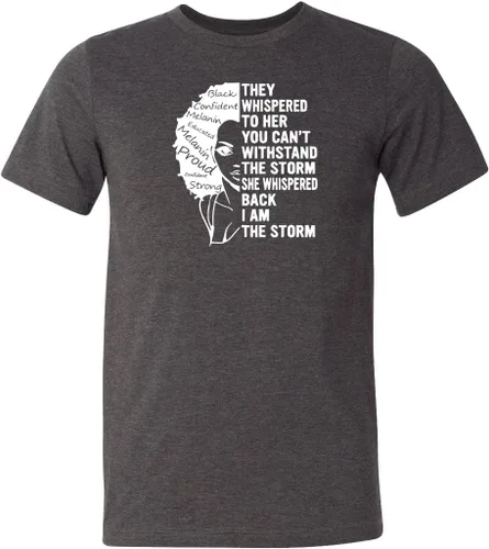 Vista 2 de I Am The Storm Strong African Woman Shirt, Be The Storm They Whispered To Her You Cant Withstand The Storm Tee, African Woman Black History