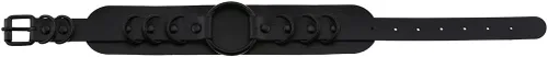 Vista 4 de Gargantilla punk para mujer, gargantilla de cuero para niñas, collar ajustable, Metal,