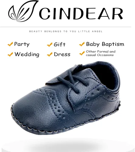 Vista 2 de CINDEAR Mocasines para bebés y niñas bonitos zapatos de cuna para recién nacidos tenis de poliuretano prewalkerpoliuretano perfectos