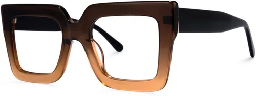 Vista 6 de Zeelool Elegantes gafas cuadradas de gran tamaño con bloqueo de luz azul para mujer, 100% protección UV400, Brandon VFP0306