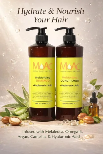 Vista 3 de MOAc Champú Hidratante y Reparador 33.8 fl oz