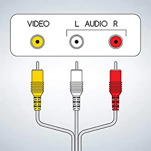 Vista 7 de SatelliteSale Cable compuesto de 3 machos a 3 machos RCA Audio Video AV Cable universal de PVC Negro Cable 3 pies