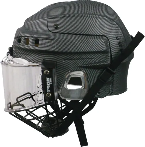 Vista 5 de TronX S920 Senior Full Hockey Casco Cage & Shield Clear Certificado Antiempañamiento y Antiarañazos Combo híbrido – Nuevo modelo 2025 actualizado