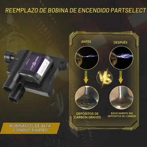 Vista 4 de Paquete de bobina de encendido de 2 piezas de repuesto para Toyota Camry