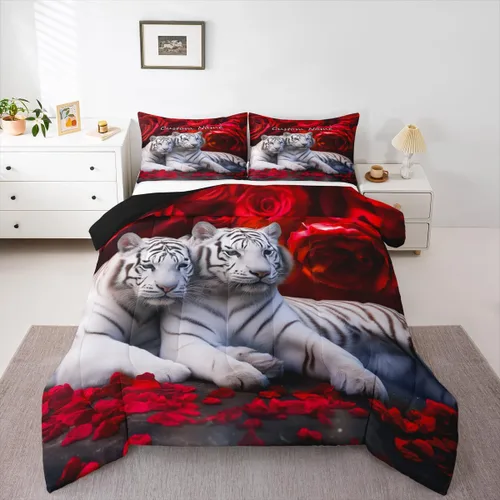 Vista 10 de Juego de ropa de cama personalizado con lentejuelas negras y doradas, tamaño individual, edredón de corazón dorado con purpurina para mujeres