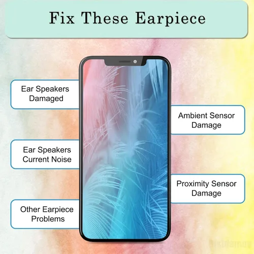 Vista 5 de Auricular de repuesto para iPhone 11 Pro Max Earpiece Replacement Speaker Earphone Flex Cable Replacement Light Proximity Sensor Speaker Assembly