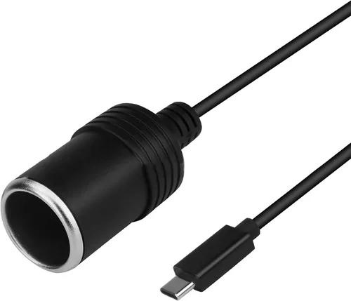Vista 2 de TECKEEN USB a 12V enchufe de encendedor de cigarrillos de coche, adaptador de cable de alimentación para Dash Cam, GPS, tiras de luz LED para coche