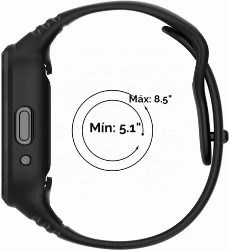 Vista 6 de MOTONG Compatible con Xiaomi Redmi Watch 3 Active - Correa de repuesto de silicona para muñeca (color negro silicona)