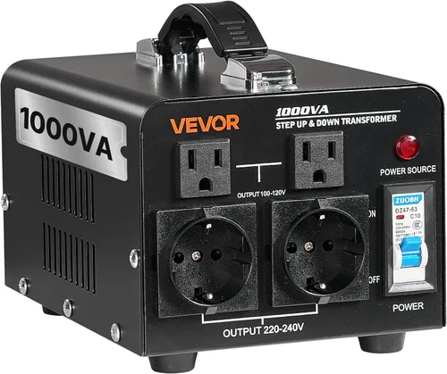 Vista 17 de VEVOR Transformador convertidor de voltaje, 500 VA, transformador de potencia elevador/abajo de servicio pesado, convertir de 110 V a 220 V y 220 V