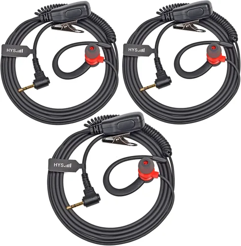 Vista 8 de HYS Auricular Walkie Talkie en forma de G con micrófono PTT, gancho de oreja para Motorola T200TP T260 T260TP T402 T460 T465 T600 T605 T800 MH230R