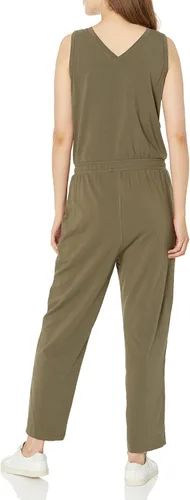 Vista 2 de Calvin Klein Women's Designer Logo Jumpsuit Romper W Drawstring