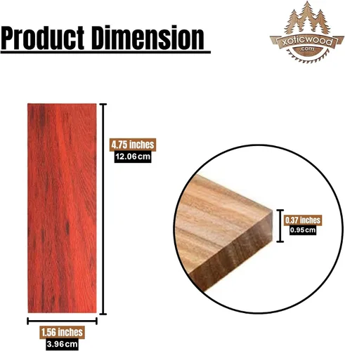 Vista 33 de IECAP LLC Paneles de madera a espejo de madera de palo negro africano para mango de cuchillo – Materiales para mango de cuchillo – Escalas