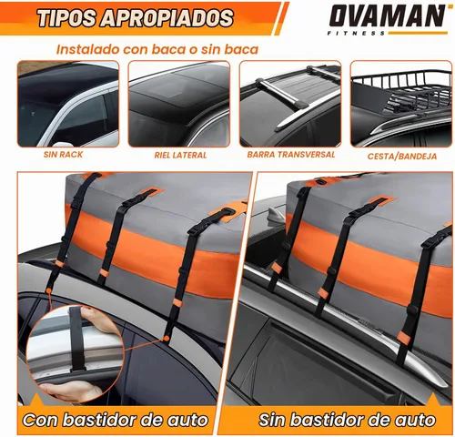 Vista 3 de Bolsa de carga para techo de automóvil – 20 pies cúbicos, impermeable, resistente, bolsa para techo 900D para todos los vehículos SUV con/sin