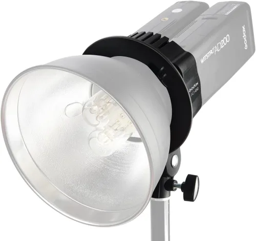 Vista 4 de Godox AD-B2 Dual Power Twin Head Bowens Mount para instalar 2 Godox AD200Pro II o AD200 Pro Pocket Flash o Flashpoint eVOLV 200 TTL Modular Strobe