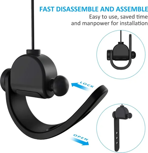 Vista 2 de Versión profesional KIWI Design VR Cable Management, 3 paquetes de sistema de polea VR se adapta a QuestRift SValve IndexHTC ViveVive ProHP Reverb