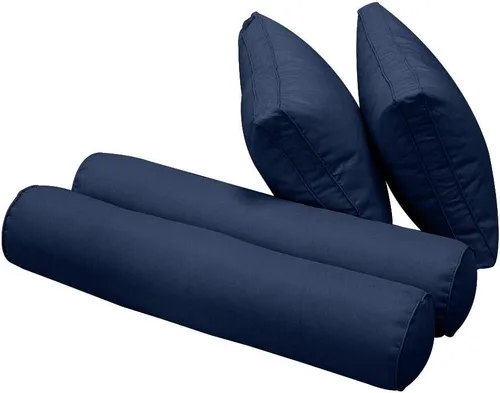 Vista 3 de *Solo funda*-Fundas de almohada estilo 1 para sofá cama al aire libre con ribete ribeteado Queen AD101