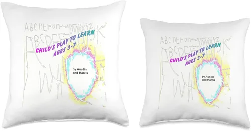 Vista 3 de Child's Play To Learn Austin Harris Austin and Harris - Almohada infantil de 3 a 7 años, 16 x 16 pulgadas, multicolor