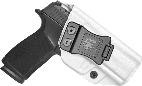 Vista 9 de Amberide Sig P365 XMacro IWB Holster, Kydex-Boltaron dentro de la cintura para P365 XMacro 0.354 in, extracción rápida, retención segura, 0-30° Cant