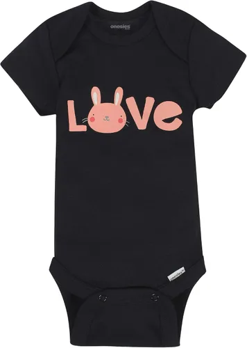 Vista 4 de Onesies Brand Paquete de 8 mamelucos de manga corta para bebé niñas