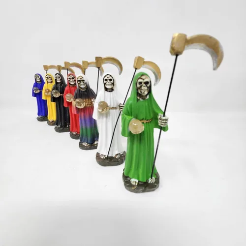 Vista 2 de Estatuas Santa Muerte 4" Set de 7 piezas