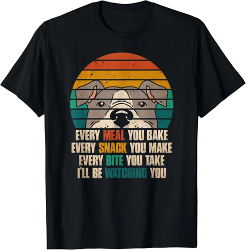 Vista 2 de Camiseta Every Snack You Make I'll Be Watching You Pitbull Mom Dad, Negro