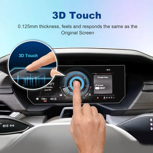 Vista 3 de Protector de pantalla de tablero Acadia 2024 2025 para GMC Acadia (Elevation/AT4/Denali) tablero de 11 pulgadas, vidrio templado 9H 2025, accesorios