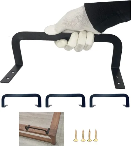 Vista 8 de Benbuoo Tapón de barra de retención de colchón, 2 unidades, soporte de metal cromado antideslizante en su lugar para colchones de más de 10 pulgadas