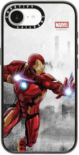 Vista 121 de CASETiFY Funda para iPhone Air, compatible con MagSafe Marvel VS CoLab Protección contra caídas de grado militar 4x de 8.2 pies Funda Capitán