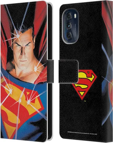 Vista 11 de Head Case Designs Superman DC Comics Action Comics 1 Famous Comics - Funda de cuero para libros de cómics compatible con Motorola Moto G (2022)